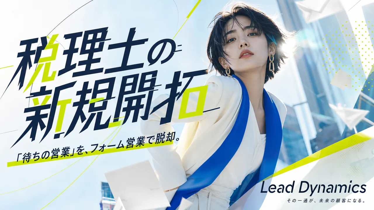 税理士の新規開拓・営業方法とフォーム営業活用のキービジュアル